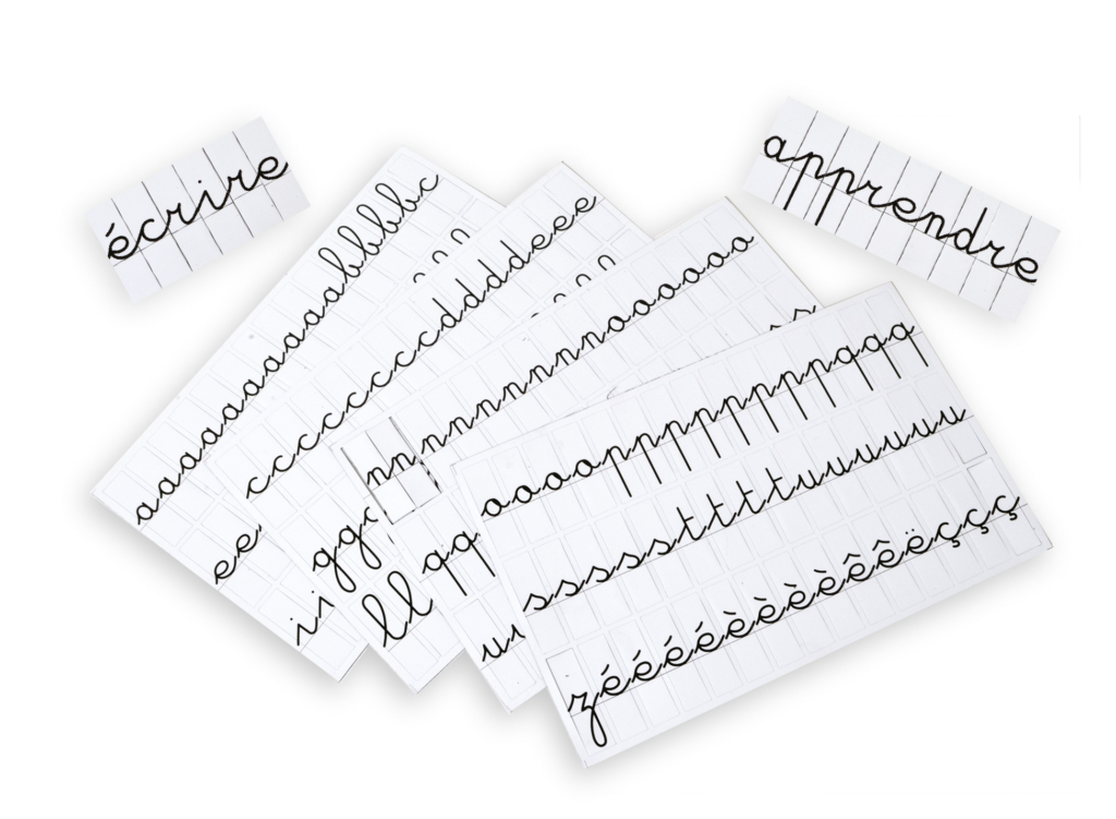 cursive alphabet SEPP Jeux Éditeur et fabricant français